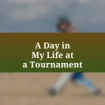 A Day in My Life at a Tournament