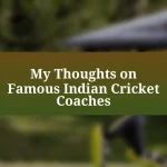 My Thoughts on Famous Indian Cricket Coaches